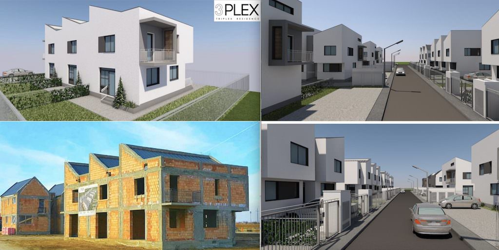 foto ansamblul 3plex residence prinde contur. case de la 61.900 euro