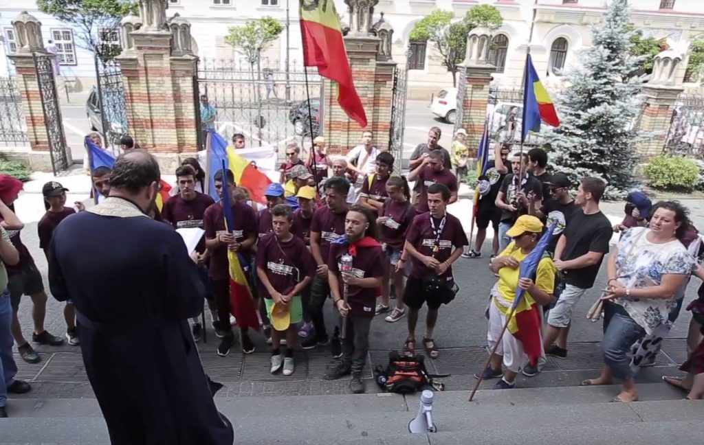 video marșul centenarului a ajuns la sibiu - constantin necula: „nu există dincolo și dincoace de prut”