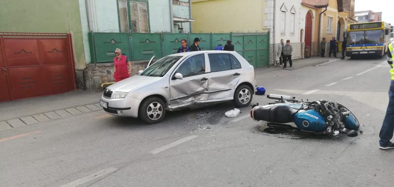 update foto accident în turnișor. motociclist rănit grav