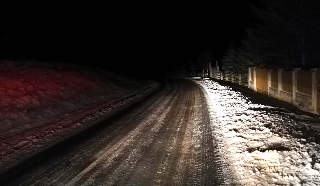starea drumurilor județene din sibiu - la păltiniș e iarnă în toată regula