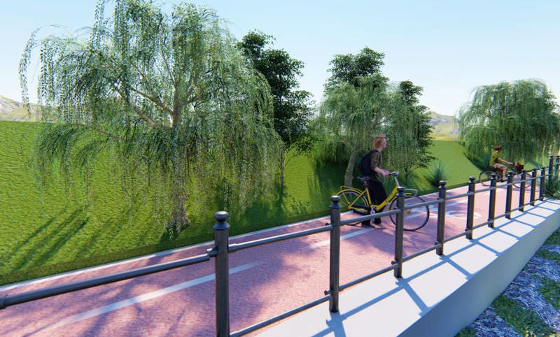 primăria modernizează malurile cibinului - piste de biciclete pe aproape patru kilometri