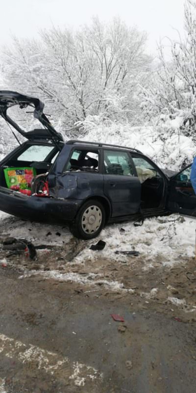 UPDATE FOTO Accident pe DN1 la Cristian - Doi oameni răniți