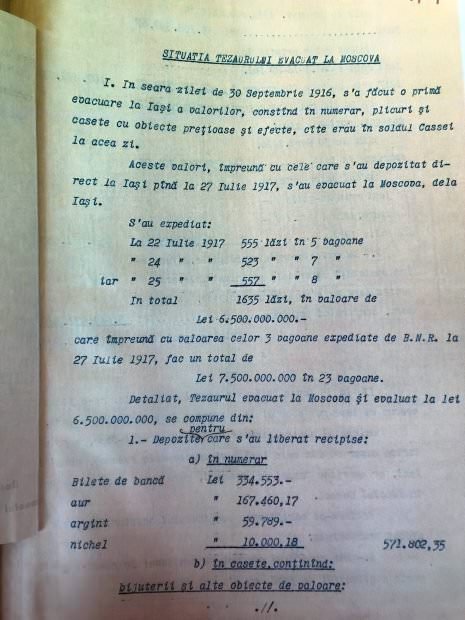 dosarul pe care antonescu l-a trimis la moscova ca să revendice tezaurul româniei, găsit într-un dulap de epocă la brașov