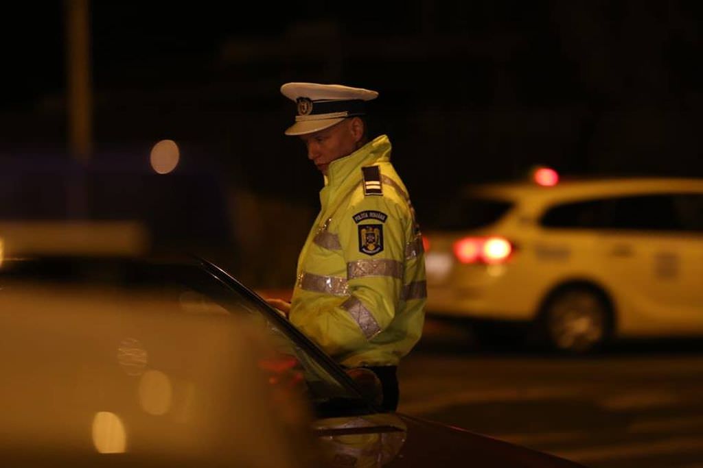 alcoolemie de 1,37 la un șofer oprit în trafic pe o stradă din sibiu