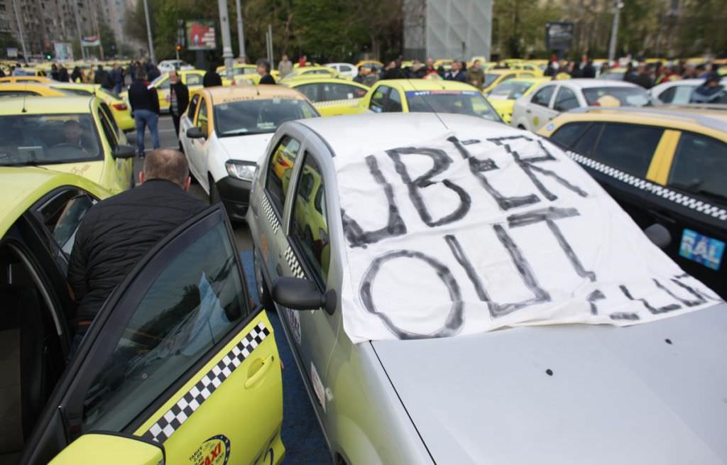 taximetriștii protestează din nou - reacția uber