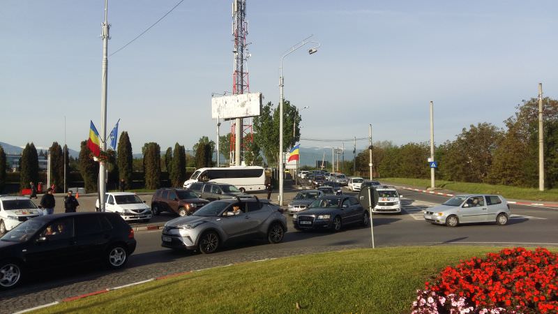 video foto cum se circulă în sibiu în dimineața summit-ului