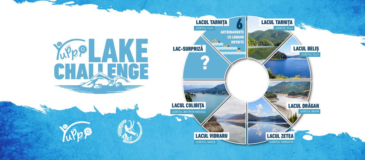 yuppi lake challenge - șapte lacuri străbătute înot pentru a strânge 49.000 de lei pentru copiii bolnavi de cancer, diabet și boli autoimune