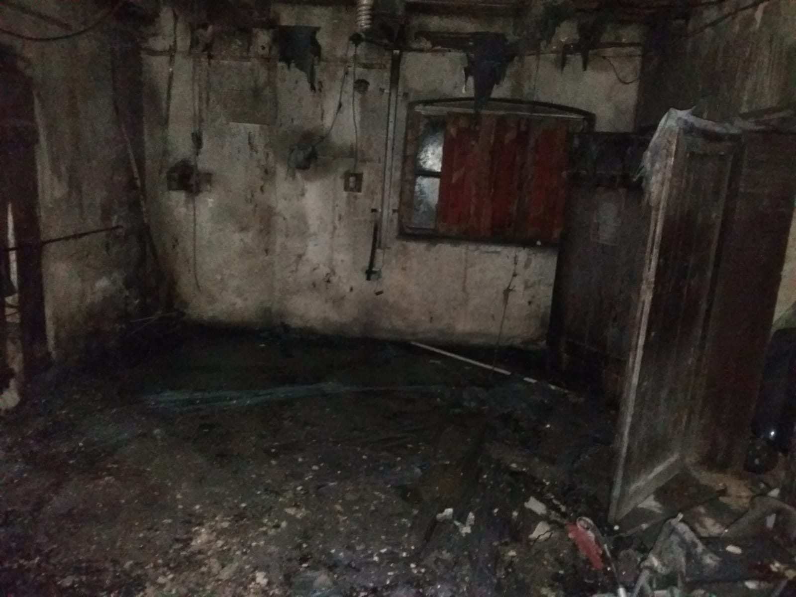 foto incendiu la un atelier mecanic din laslea