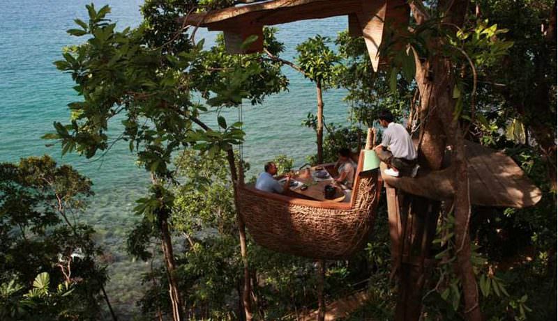 foto restaurant unic în lume – este construit într-un eucalipt