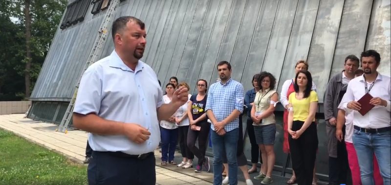 video protest la muzeul astra. angajații au întrerupt lucrul