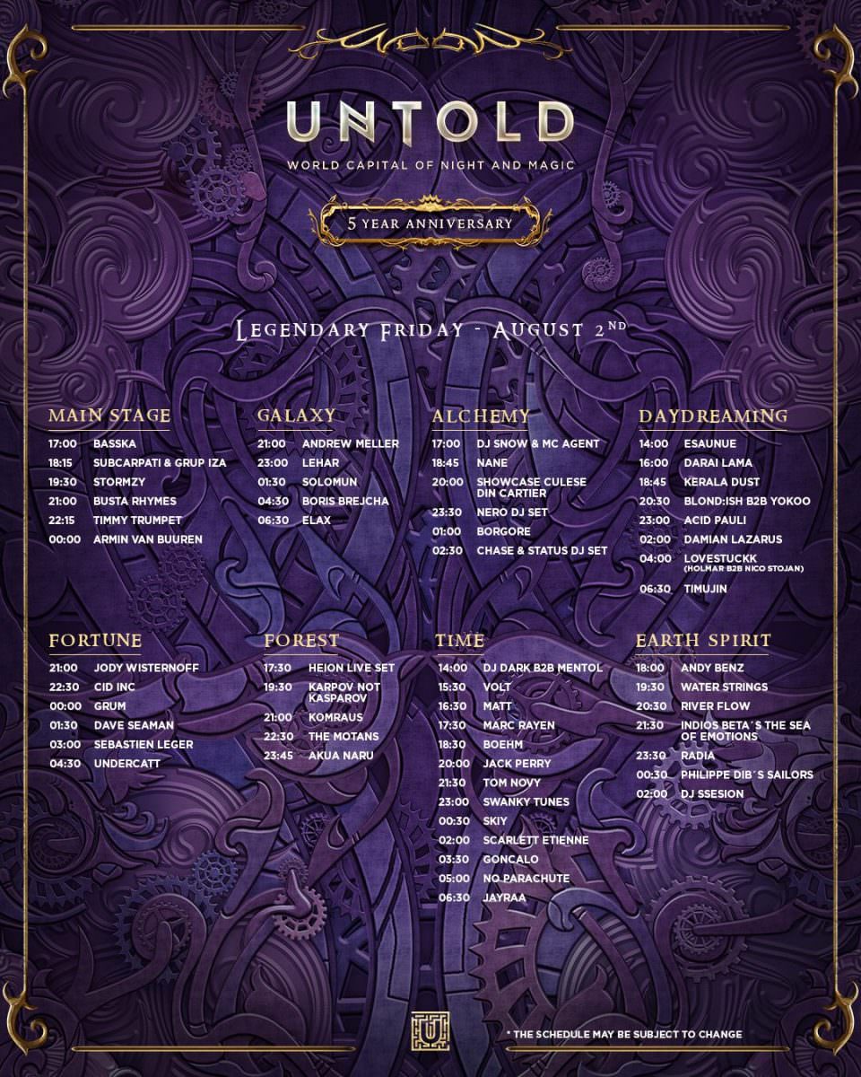 programul complet la untold 2019. s-a anunțat oficial și ziua în care concertează robbie williams