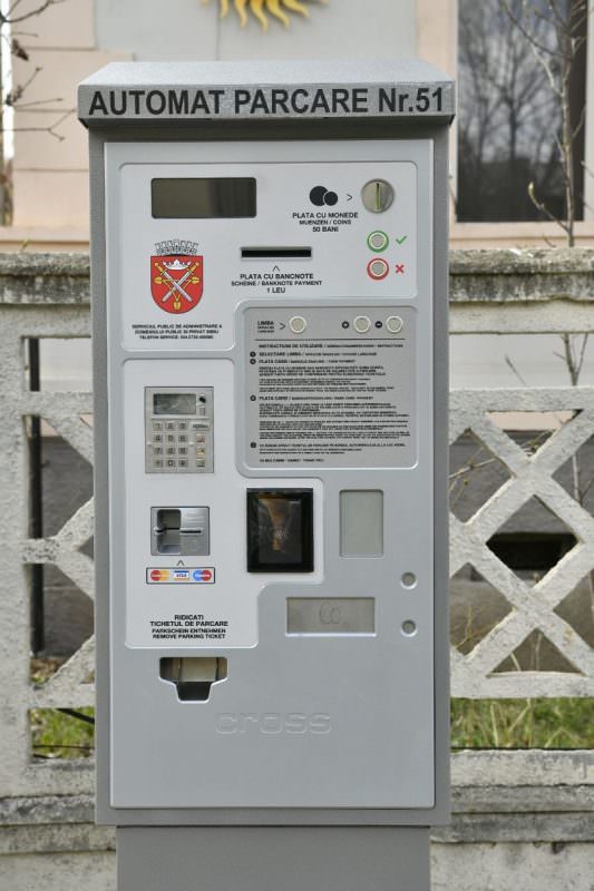 automatele de parcare din municipiul sibiu dotate cu cititor de carduri