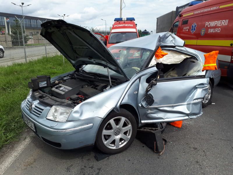 update foto accident pe strada salzburg - două persoane rănite