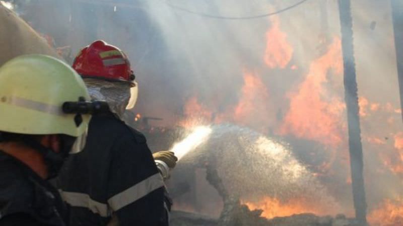 update incendiu la o firmă care reciclează deșeuri în mediaș