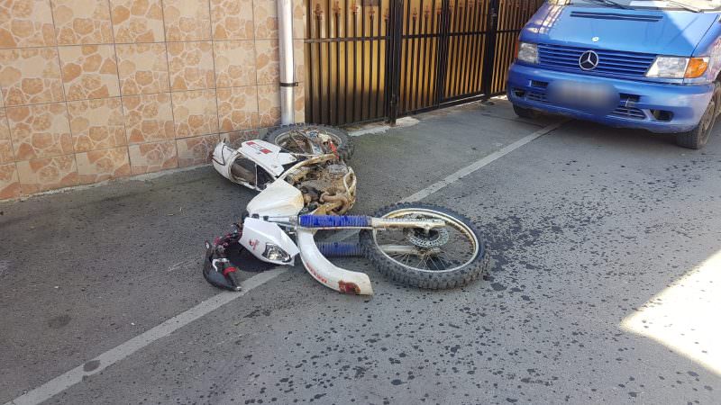 update foto motociclist rănit la rășinari - este inconștient