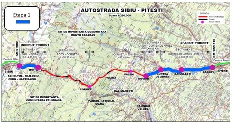 autostrada sibiu - pitești, construită în trei etape. când va fi gata