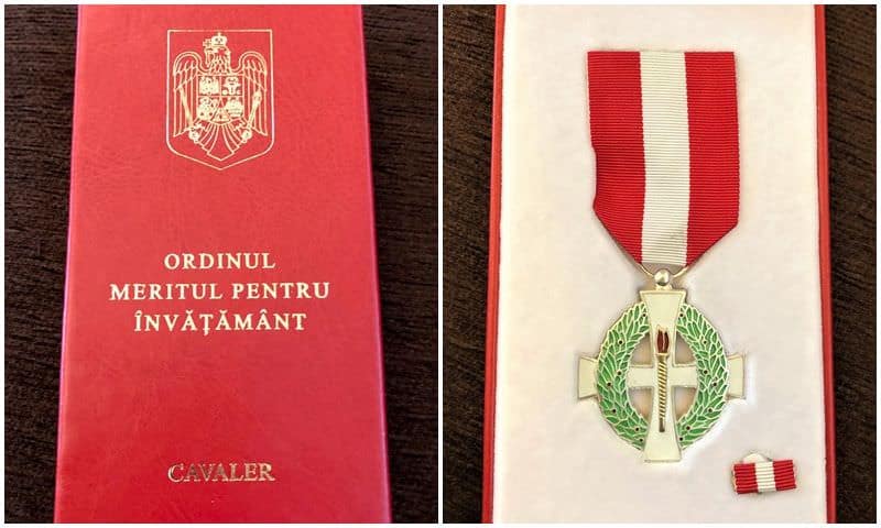ulbs, decorată cu ordinul meritul pentru învățământ în grad de cavaler de președintele româniei