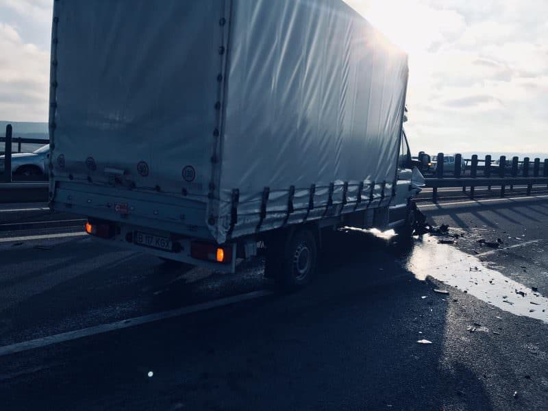 foto accident pe autostrada a1 între sebeș și sibiu - restricții în zona apoldu de sus