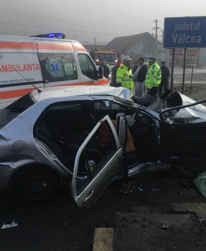 foto: cum s-a petrecut accidentul grav de pe valea oltului - starea victimelor