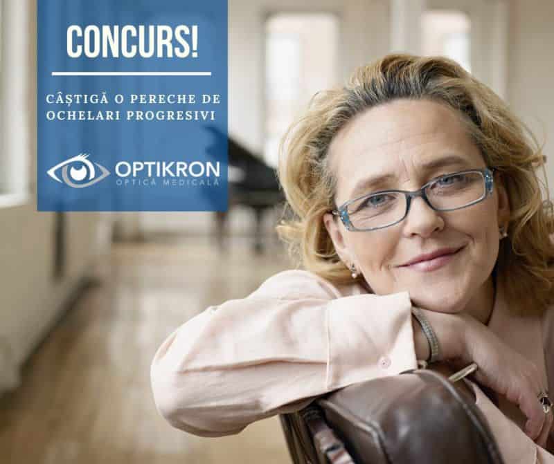 Expertul tău în ochelari progresivi te invita la CONCURS! Câștigă o pereche de ochelari de la Optikron