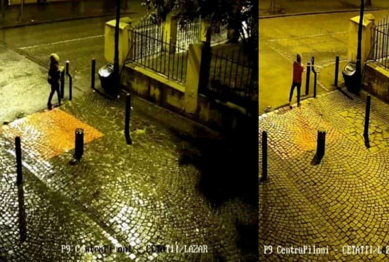 video: acte de vandalism în centrul sibiului - doi tineri filmați în acțiune