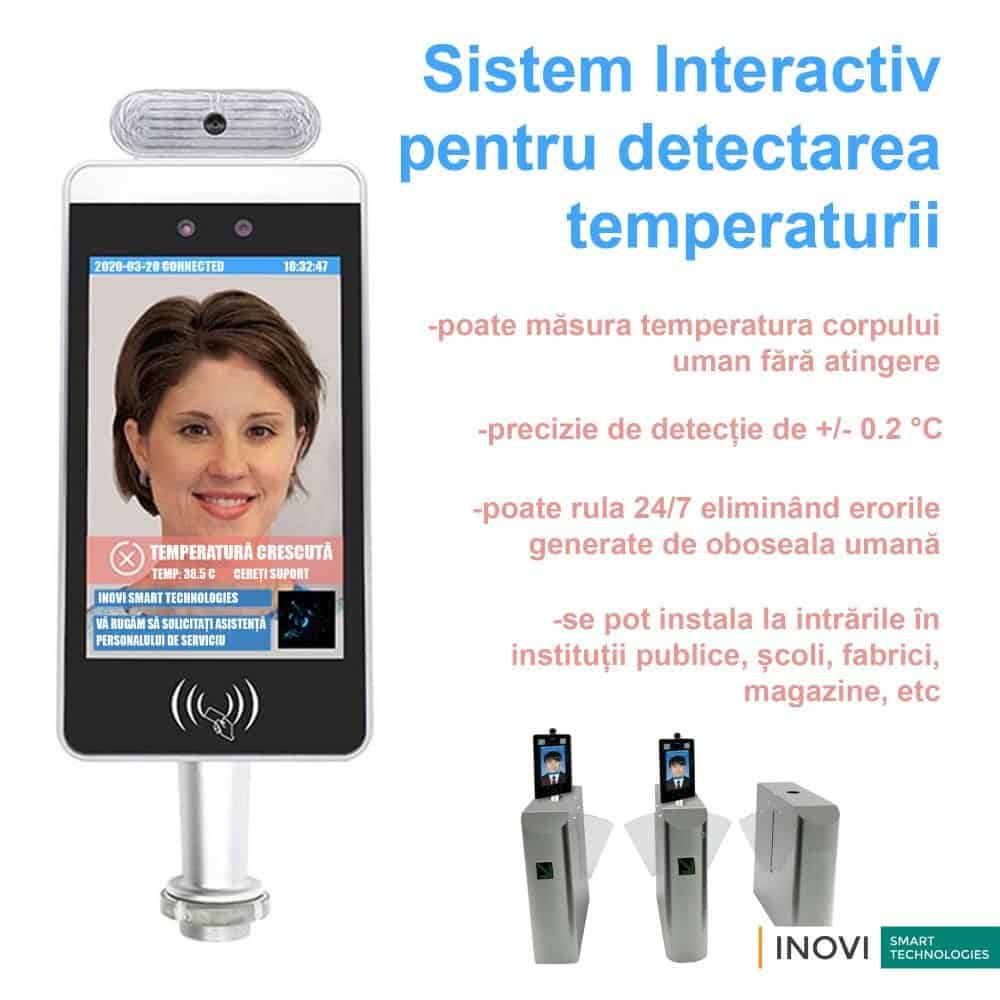 INOVI Smart Technologies implementează  noul sistem interactiv pentru detectarea temperaturii corporale, la Sibiu