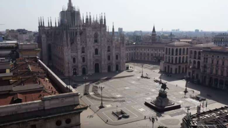 video milano, inima financiară a italiei, este acum un oraș pustiu