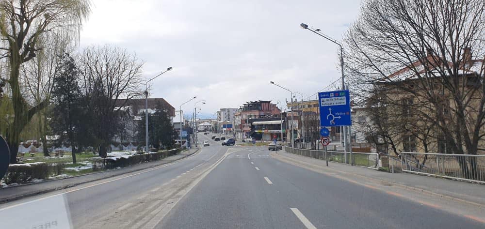 video foto prima zi de carantină în românia - cum se circulă prin sibiu