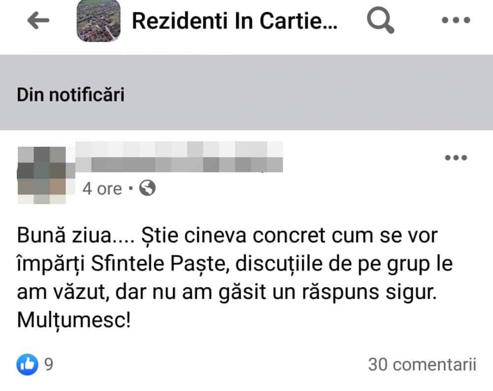 video foto: nu sunt voluntari pentru sfintele paști în cartierul arhitecților - credincioșii, chemați la biserică să își ia paști