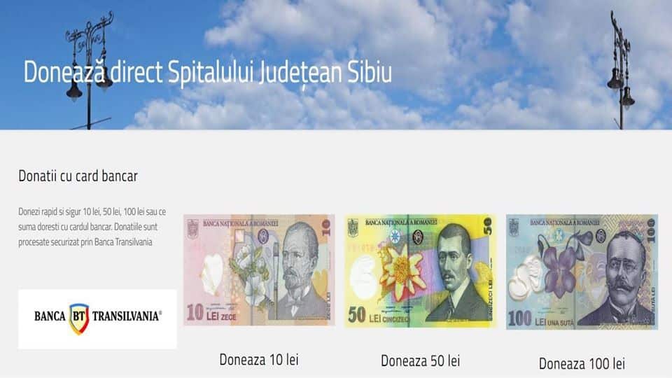 sibienii rugați să facă donații pentru spitalul județean - este nevoie de echipamente și materiale sanitare