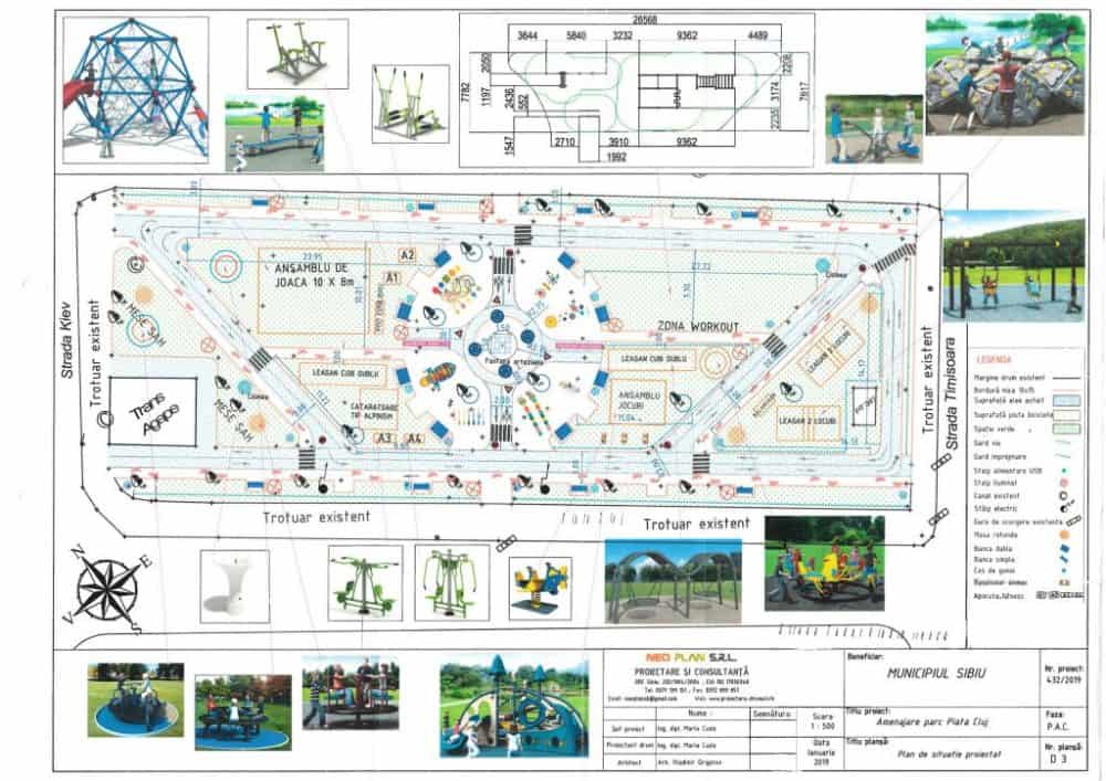 primăria modernizează parcul din piața cluj