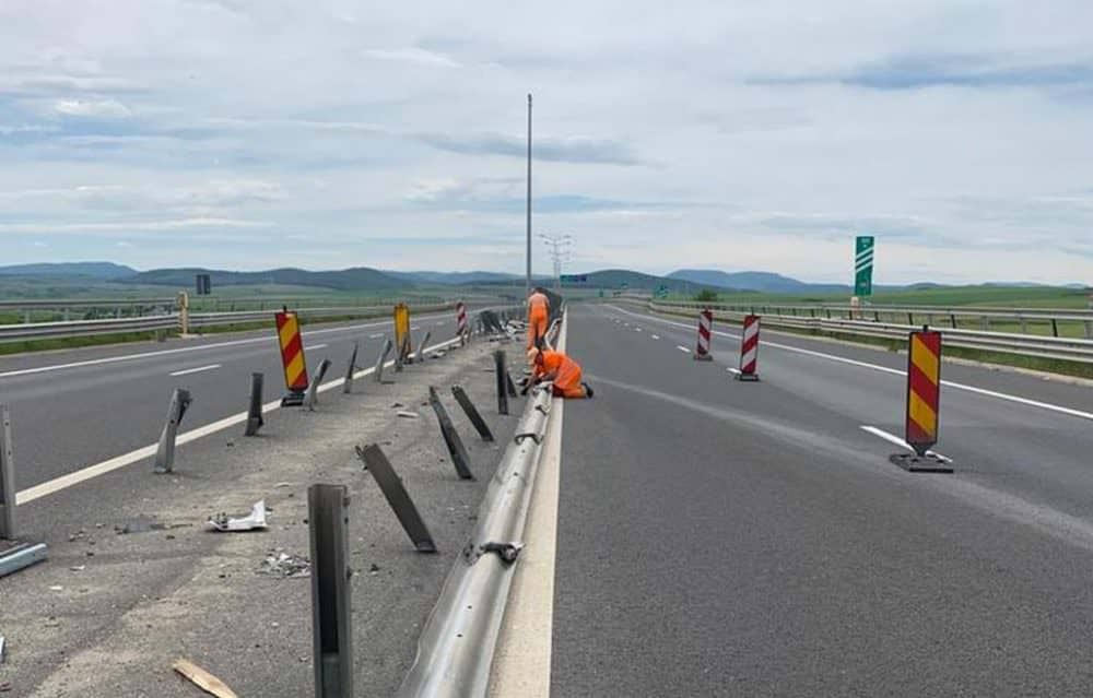 restricții de circulație pe autostrada sibiu - deva. se lucrează în două puncte
