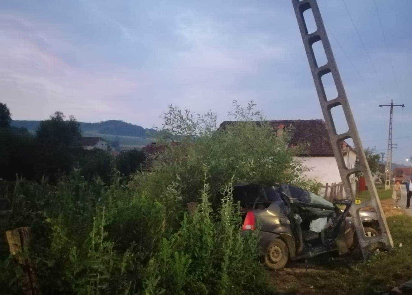 Tragedia de la Copșa Mare - Darius a murit strivit în mașina condusă de prietenul beat