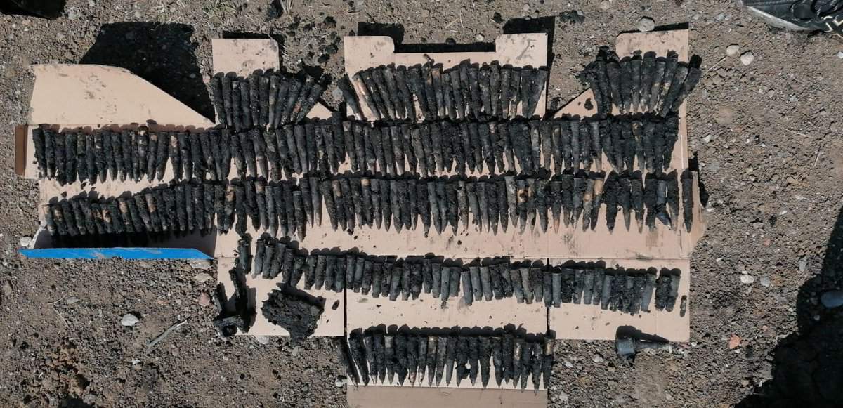 muniție neexplodată găsită de niște muncitori pe un șantier din sibiu