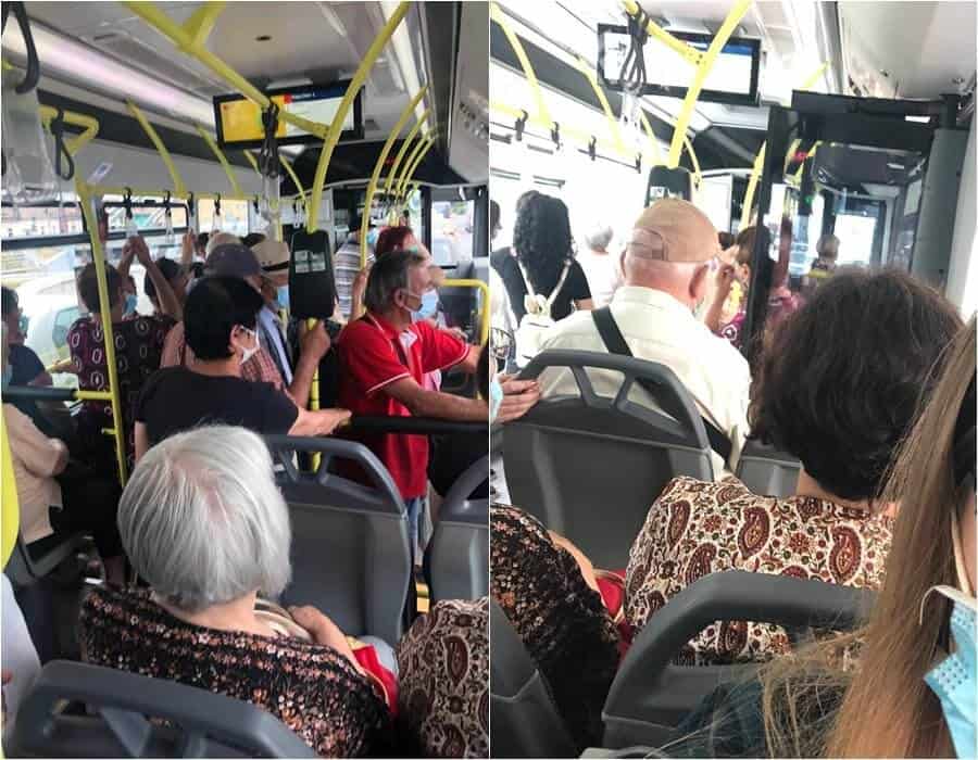 înghesuială mare și reguli încălcate în autobuzele din sibiu
