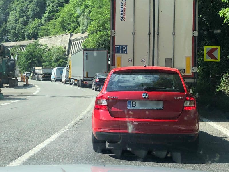 trafic îngreunat pe dn7 la călimănești - se amenajează un sens giratoriu