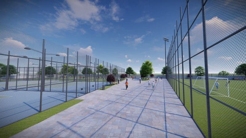 complex sportiv nou lângă târgul obor - va avea terenuri de fotbal, baschet, volei, handbal și tenis