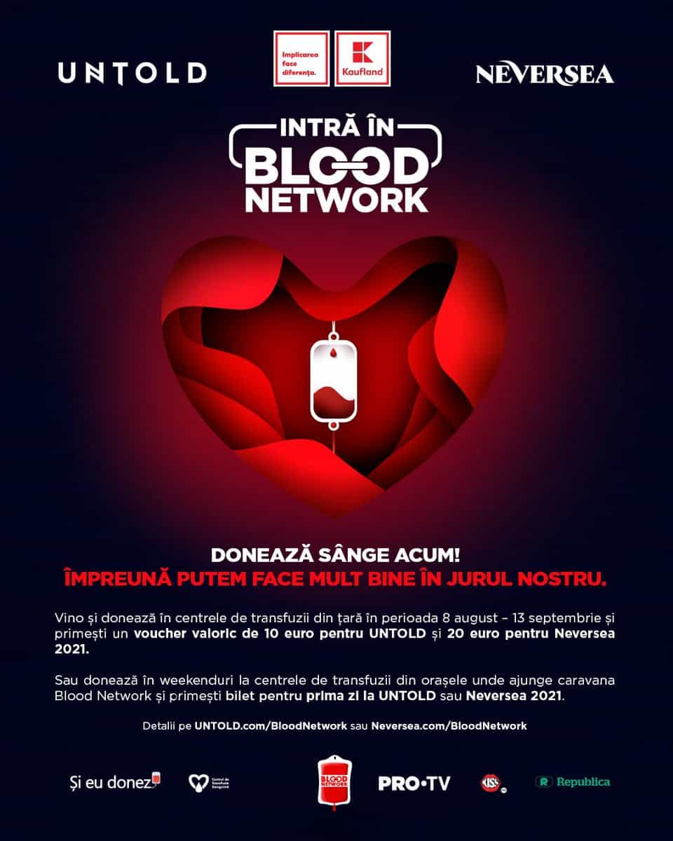 sibienii care donează sânge în weekend primesc un bilet gratuit la untold sau neversea