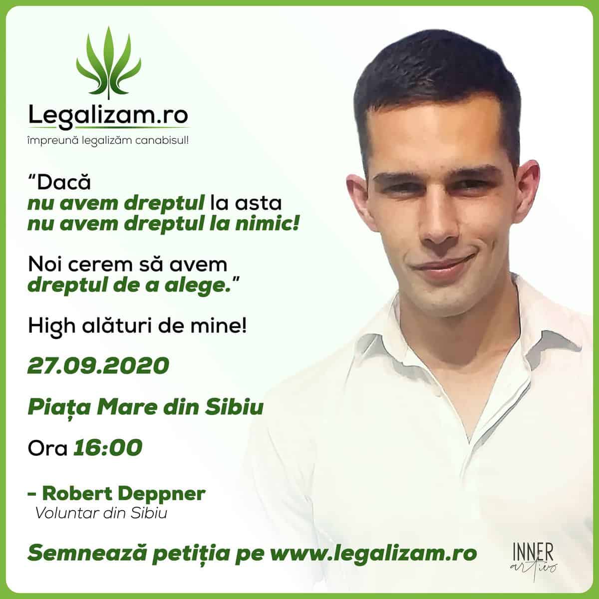 Un sibian strâge semnături pentru legalizarea marijuanei - "Dacă nu avem dreptul la asta, nu avem dreptul la nimic"