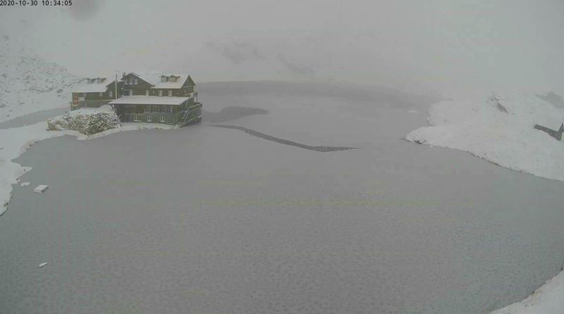 video foto - ninge ca în povesti la bâlea lac - cum va fi vremea în weekend la sibiu