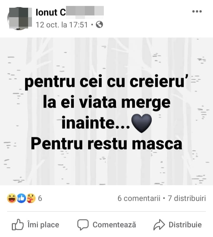 jandarmul sibian mort de covid nu credea în virus - „cât de săraci sunteți să luați bani să ziceți că aveți corona?”