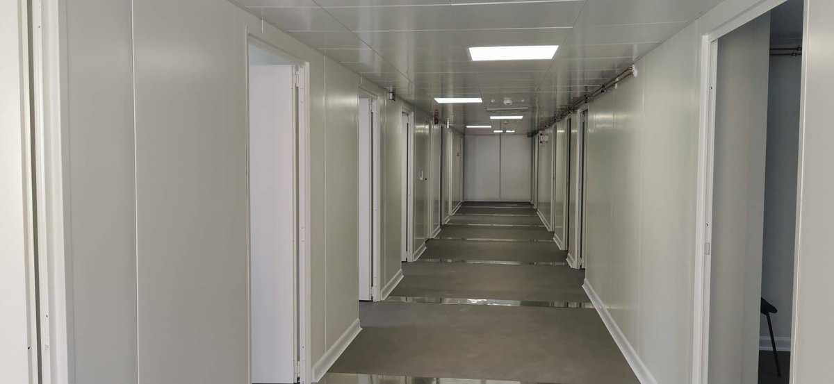 foto spitalul din containere, finalizat în curtea județeanului din sibiu - a costat peste 6 milioane lei