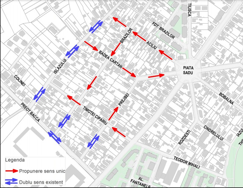 se schimbă sensurile de circulație pe mai multe străzi din zona calea poplăcii