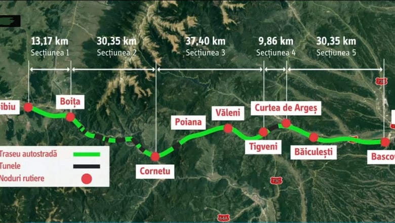 Cum va arăta lotul doi din autostrada Sibiu - Pitești, cel mai greu și scump tronson