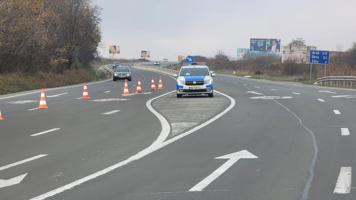 FOTO VIDEO Prima zi de carantină - Sibiul împânzit de filtre de poliție. Traficul este mai lejer