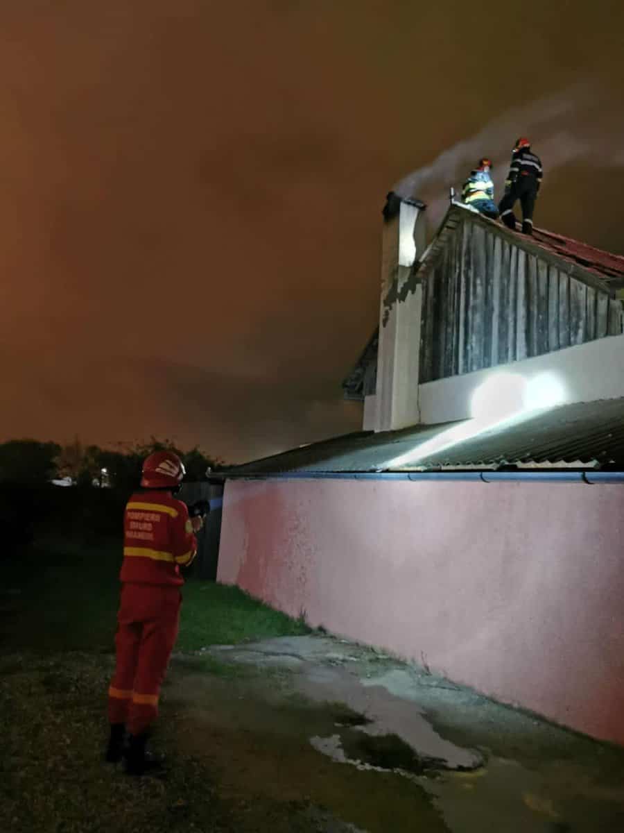 incendiu la hornul unei case din sibiu - pompierii l-au lichidat cu succes
