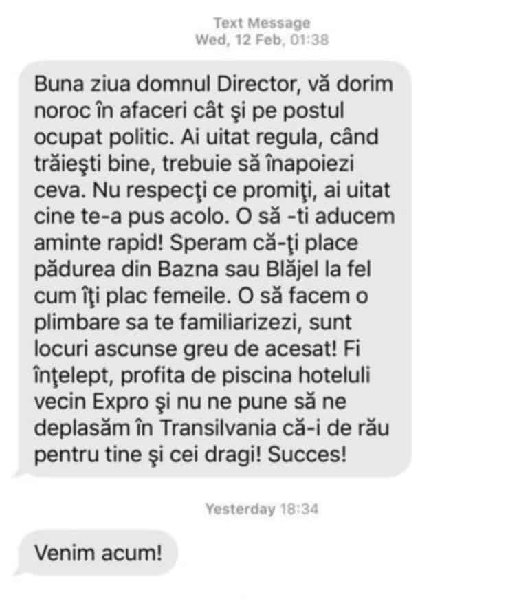 VIDEO FOTO Mercenarul sibian Horațiu Potra, trimis în judecată după ce l-a amenințat pe directorul Romgaz