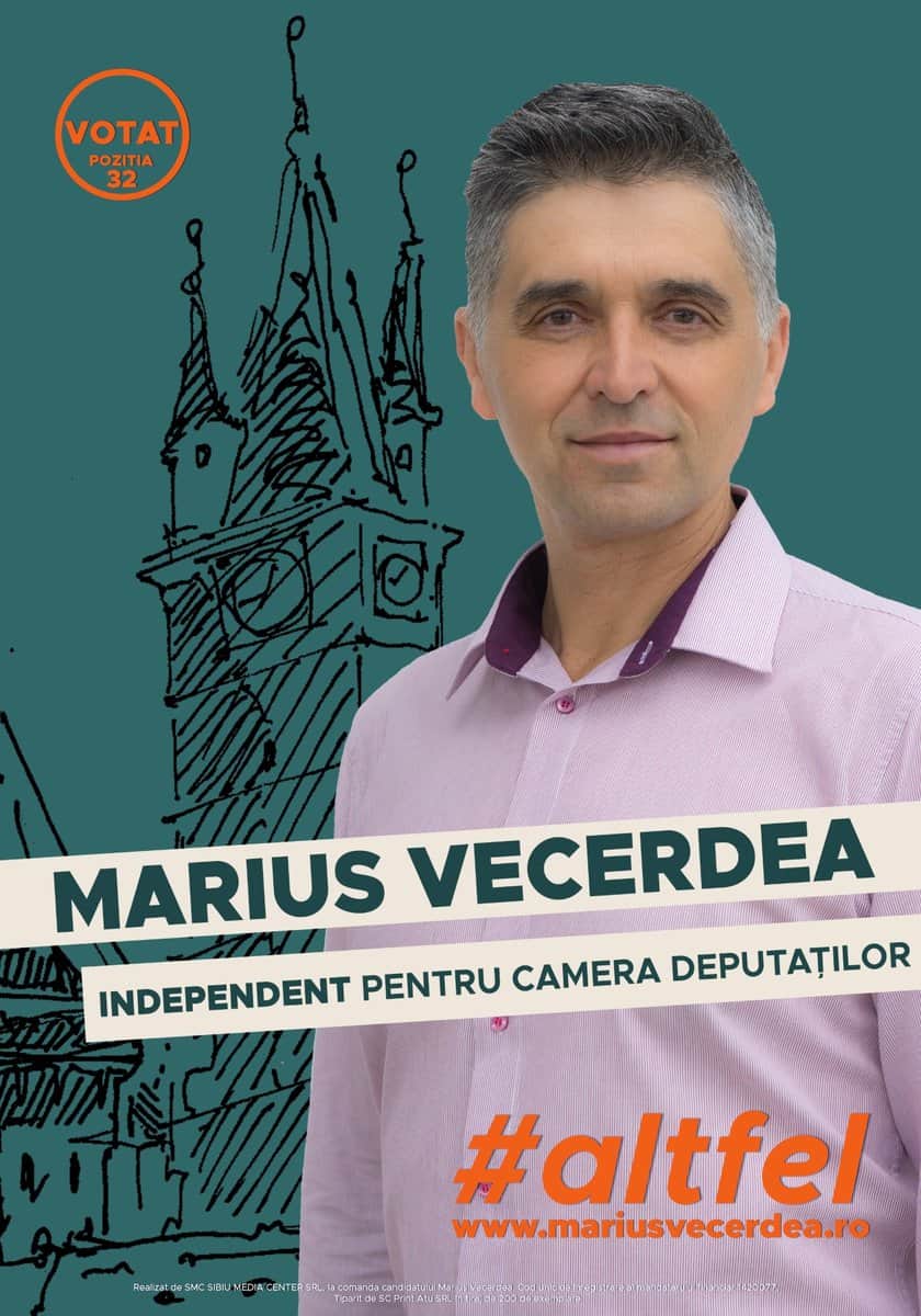 Sportivii sibieni se strâng în jurul candidatului independent, Marius Vecerdea