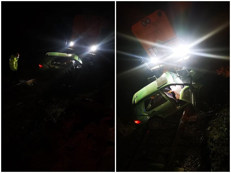 accident feroviar între sibiu și vâlcea - o mașină s-a izbit de un tren