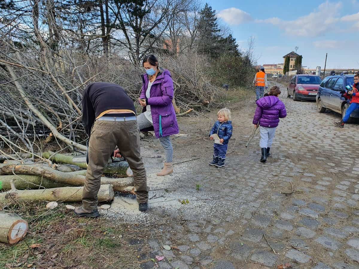 zeci de voluntari au participat la curățarea liniilor mocăniței pe timp de carantină